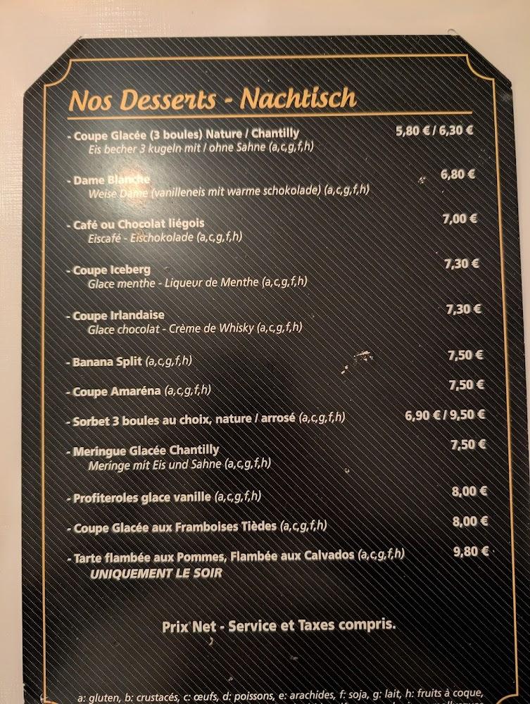 Restaurant Au Bateau à Vapeur - Menu Image 2